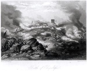 La bataille de Chapultepec, 1847, gravée par J. Duthie - Hammatt Billings